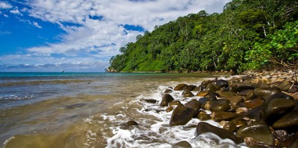 Пляж бухты Chatam Bay, Коста-Рика