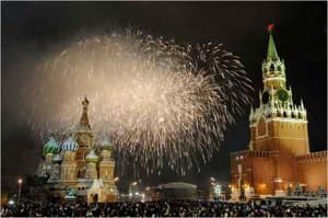 Встреча Нового года на кремлевской площади